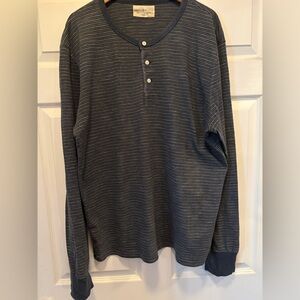Denim & Supply Ralph Lauren Dark Blue Striped Henley